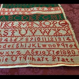 1880 Schoolgirl Sampler Cross-Stitch